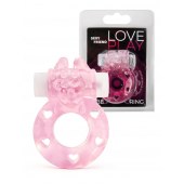 Розовое эрекционное виброкольцо в форме зайчика - 1137 - в Ельце купить с доставкой