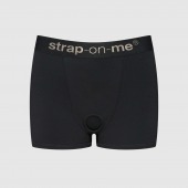 Черные трусики-боксеры для фиксации насадок Strap-on-me Harness Lingerie Allure - size XS - Strap-on-me - купить с доставкой в Ельце