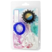 Набор из 3 эрекционных колец разного цвета и рельефа - Boys of Toys - в Ельце купить с доставкой