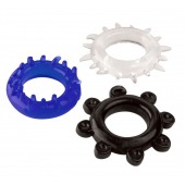 Набор из 3 эрекционных колец разного цвета и рельефа - Boys of Toys - в Ельце купить с доставкой