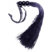 Черная силиконовая плетка - 25,4 см. - Boys of Toys - купить с доставкой в Ельце