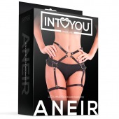 Черные стрепы на бёдра Aneir - Intoyou - купить с доставкой в Ельце
