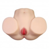 Телесный мастурбатор с 2 любовными отверстиями Olivia - Baile - в Ельце купить с доставкой