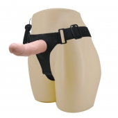 Реалистичный страпон-фаллоимитатор на трусиках Ultra Passionate Harness - 15 см. - Baile - купить с доставкой в Ельце