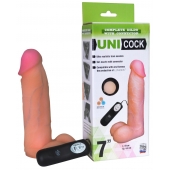 Фаллическая насадка Харнесс UNICOCK 7  с вибрацией - 19 см. - LOVETOY (А-Полимер) - купить с доставкой в Ельце