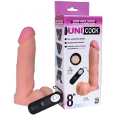 Фаллическая насадка Харнесс UNICOCK 8  с вибрацией - 20 см. - LOVETOY (А-Полимер) - купить с доставкой в Ельце