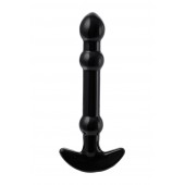 Элегантный чёрный анальный стимулятор с шариками на стволе - 15,5 см. - Sexus