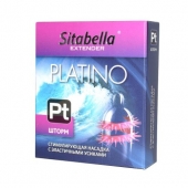 Стимулирующая насадка со спиралью из усиков Platino  Шторм - Sitabella - купить с доставкой в Ельце