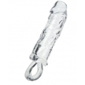 Прозрачная насадка с петлёй для фиксации - 14 см. - ToyFa - в Ельце купить с доставкой