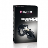 Пояс верности с электростимуляцией Mystim Pubic Enemy No1 Black Edition - MyStim - купить с доставкой в Ельце