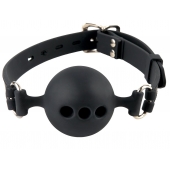Силиконовый кляп-шар с отверстиями для дыхания Silicone Breathable Ball Gag Small - Pipedream - купить с доставкой в Ельце