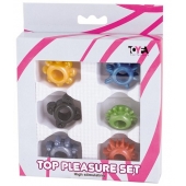 Набор из 6 разноцветных эрекционных колец - Toyfa Basic - в Ельце купить с доставкой