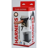 Насадка-фаллоимитатор на кожаных трусиках Harness Ultra Realistic 7  - 18 см. - LOVETOY (А-Полимер) - купить с доставкой в Ельце