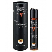 Массажное масло с ароматом крем брюле Huile de Massage Gourmande Creme Brulée - 59 мл. - Plaisir Secret - купить с доставкой в Ельце