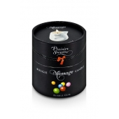 Массажная свеча с ароматом бубль-гума Bougie de Massage Gourmande Bubble Gum - 80 мл. - Plaisir Secret - купить с доставкой в Ельце