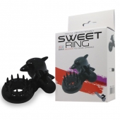 Чёрное эрекционное виброкольцо Sweet Ring с дельфинчиком - Baile - в Ельце купить с доставкой
