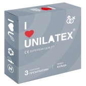 Презервативы с рёбрами Unilatex Ribbed - 3 шт. - Unilatex - купить с доставкой в Ельце