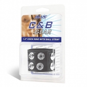 Ремень на член и мошонку 1.5  Cock Ring With Ball Strap - BlueLine - купить с доставкой в Ельце