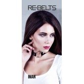 Чёрный чокер-кляп Iman Black - Rebelts - купить с доставкой в Ельце