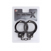 Чёрные наручники из листового металла BONDX METAL CUFFS BLACK - Dream Toys - купить с доставкой в Ельце