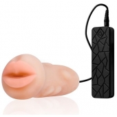 Мастурбатор-ротик с вибрацией REALSTUFF VIBRATING MASTURBATOR MOUTH - Dream Toys - в Ельце купить с доставкой