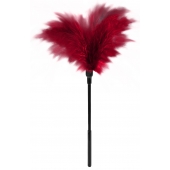Пластиковая метелочка с красными пёрышками Small Feather Tickler - 32 см. - Blush Novelties - купить с доставкой в Ельце