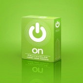 Цветные ароматизированные презервативы ON) Fruit   Color - 3 шт. - ON) - купить с доставкой в Ельце