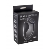 Чёрное эрекционное кольцо с анальной пробкой Button Anal Plug - Lola Games - в Ельце купить с доставкой