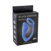 Синее эрекционное кольцо с анальной пробкой Button Anal Plug - Lola Games - в Ельце купить с доставкой