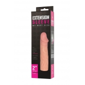 Телесная насадка-удлинитель Extension sleeve - 17 см. - Sitabella - в Ельце купить с доставкой
