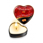 Массажная свеча с ароматом карамели Bougie Massage Candle - 35 мл. - Plaisir Secret - купить с доставкой в Ельце