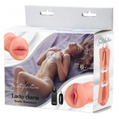 Двусторонний мастурбатор с вибропулей Satisfaction Lucky charm - Lola Games - в Ельце купить с доставкой
