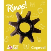 Чёрное эрекционное кольцо Rings Cogweel - Lola Games - в Ельце купить с доставкой