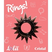 Чёрное эрекционное кольцо Rings Cristal - Lola Games - в Ельце купить с доставкой