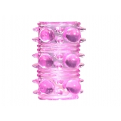 Розовая насадка на пенис Rings Armour - Lola Games - в Ельце купить с доставкой