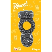 Чёрное эрекционное кольцо Rings Ringer - Lola Games - в Ельце купить с доставкой