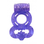 Фиолетовое эрекционное кольцо Rings Treadle с подхватом - Lola Games - в Ельце купить с доставкой