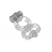 Прозрачное эрекционное кольцо Rings Treadle с подхватом - Lola Games - в Ельце купить с доставкой