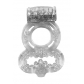Прозрачное эрекционное кольцо Rings Treadle с подхватом - Lola Games - в Ельце купить с доставкой