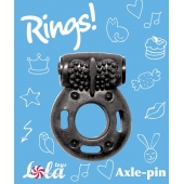 Черное эрекционное кольцо с вибрацией Rings Axle-pin - Lola Games - в Ельце купить с доставкой