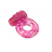 Розовое эрекционное кольцо с вибрацией Rings Axle-pin - Lola Games - в Ельце купить с доставкой