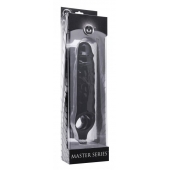 Чёрная увеличивающая насадка на член Mamba Cock Sheath Packaged - 16,5 см. - XR Brands - в Ельце купить с доставкой