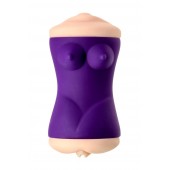 Двухсторонний мастурбатор JOS YARA в фиолетовой колбе - JOS - в Ельце купить с доставкой