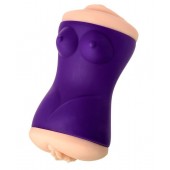 Двухсторонний мастурбатор JOS YARA в фиолетовой колбе - JOS - в Ельце купить с доставкой