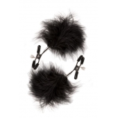Зажимы для сосков с пухом FEATHERED NIPPLE CLAMPS - Blush Novelties - купить с доставкой в Ельце