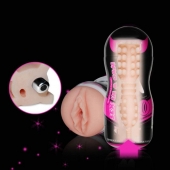Мастурбатор-вагина Sex In A Can Vibra Vagina Tunnel - Lovetoy - в Ельце купить с доставкой