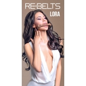 Кляп-трензель Lora с металлическими кольцами - Rebelts - купить с доставкой в Ельце