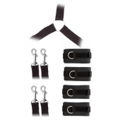 Комплект наручников и поножей LUXURIOUS BED RESTRAINT CUFF SET - Blush Novelties - купить с доставкой в Ельце