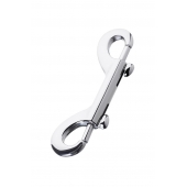 Серебристый двухсторонний карабин TOYFA Metal - ToyFa - купить с доставкой в Ельце