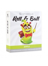 Стимулирующий презерватив-насадка Roll   Ball Apple - Sitabella - купить с доставкой в Ельце